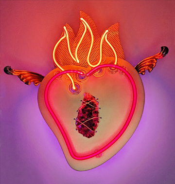 Flaming Heart Amethyst